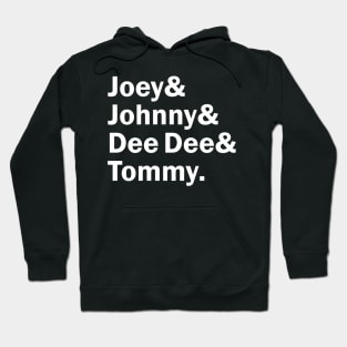 Funny Names x Ramones (Joey, Johnny, Dee Dee, Tommy) Hoodie